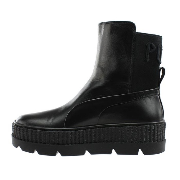 fenty boots black
